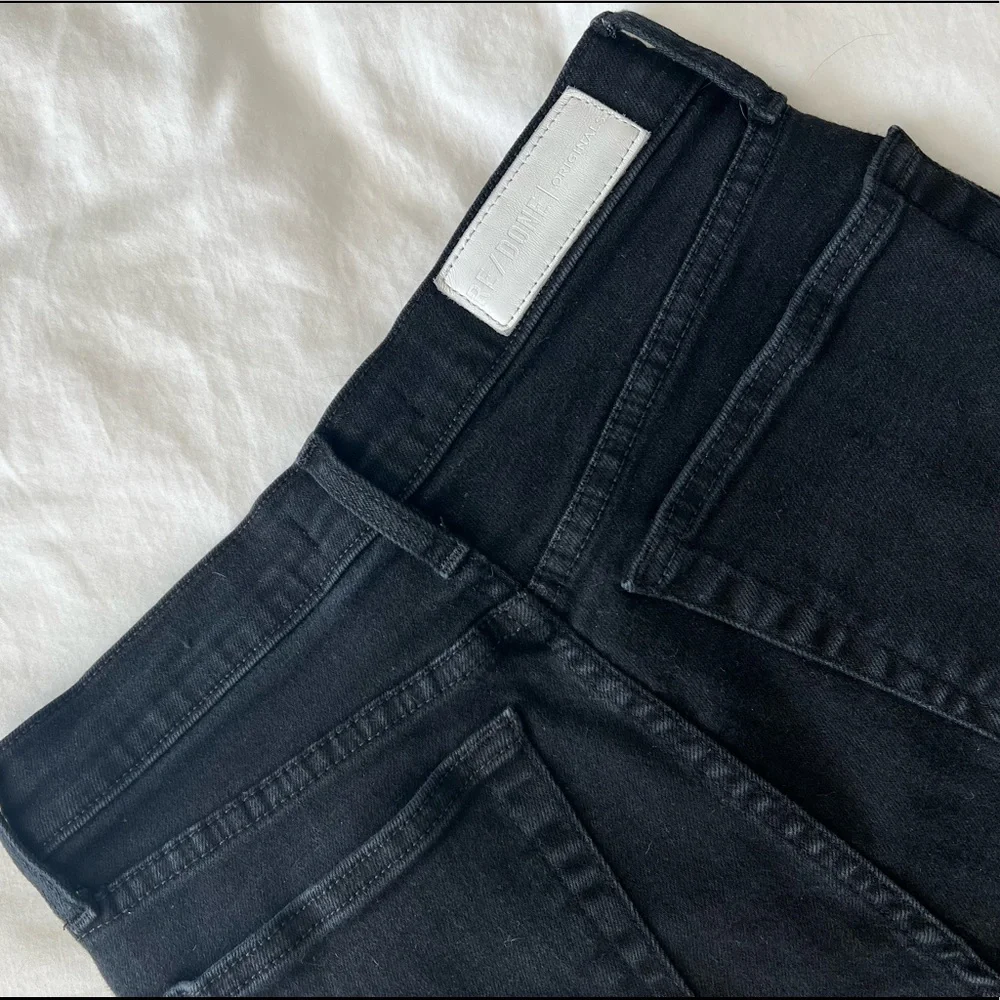 RE/DONE Ultra Stretch High Rise Ankle Crop Jeans - Picture 6 of 7